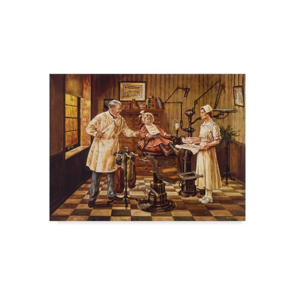 Trademark Fine Art Lee Dubin 'Dentist Office' Canvas Art, 14x19 - ALI42067-C1419GG