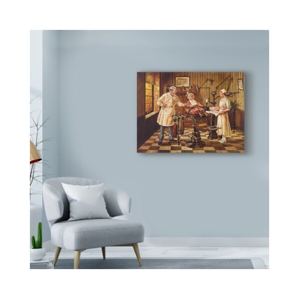 Trademark Fine Art Lee Dubin 'Dentist Office' Canvas Art, 14x19 - ALI42067-C1419GG