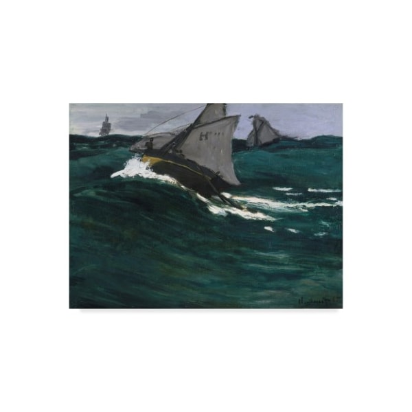 Trademark Fine Art Claude Monet 'The Green Wave 1866-67 ' Canvas Art, 35x47 - BL01633-C3547GG