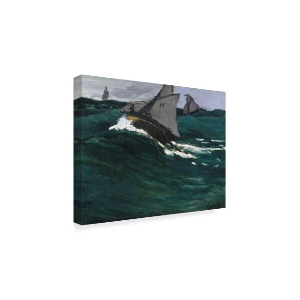 Trademark Fine Art Claude Monet 'The Green Wave 1866-67 ' Canvas Art, 35x47 - BL01633-C3547GG