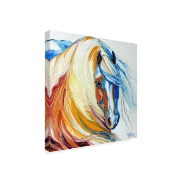 Trademark Fine Art Marcia Baldwin 'Gypsy Vanner Dream' Canvas Art, 14x14 - ALI34624-C1414GG