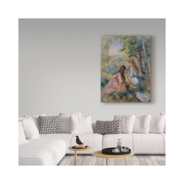 Trademark Fine Art Pierre Auguste Renoir 'In The Meadow' Canvas Art, 24x32 - BL02042-C2432GG