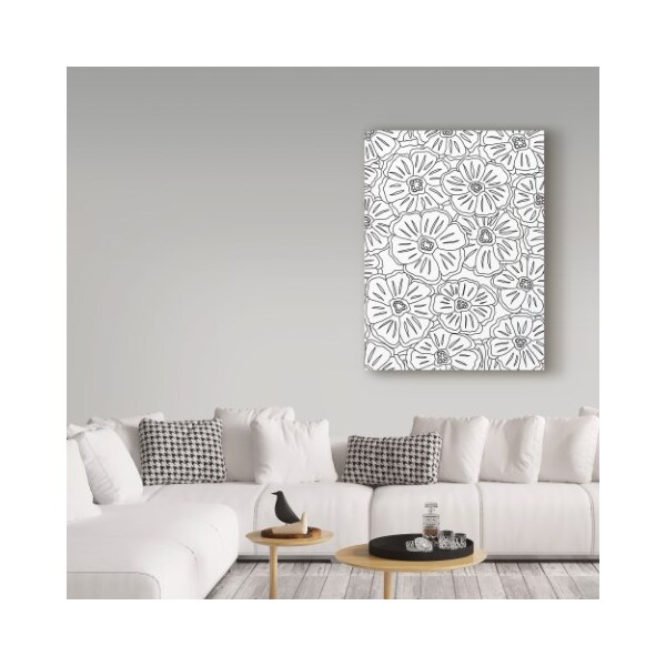 Trademark Fine Art Jessica Putnam 'Poppies Coloring Book' Canvas Art, 14x19 - ALI36989-C1419GG