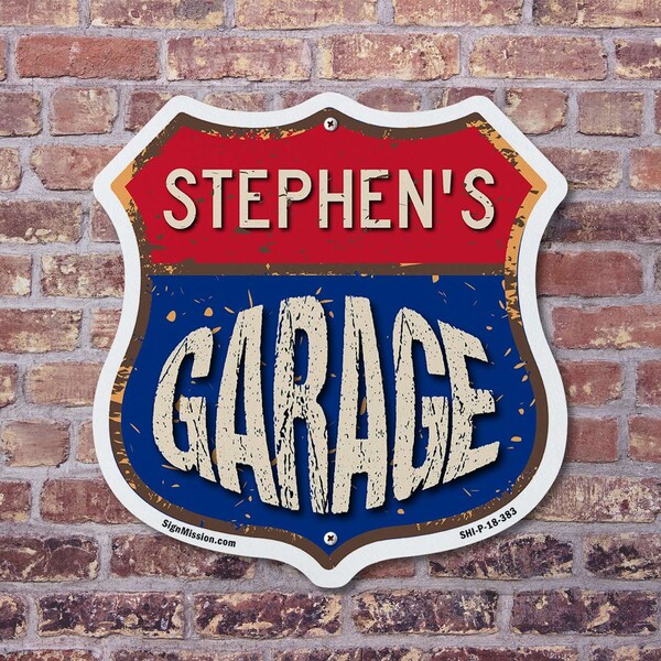 Signmission Stephen's Garage, 18 inch X 18 inch, Plastic Sign, 2PK - SHI-P-2PACK-18-383-STEPHEN