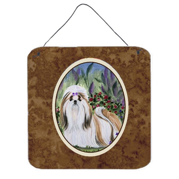 Micasa Shih Tzu Aluminium Metal Wall Or Door Hanging Prints 6 x 6 In. - MI728645