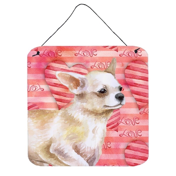 Micasa Chihuahua Leg up Love Wall or Door Hanging Prints - MI628377