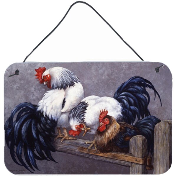 Jensendistributionservices Roosters Roosting Wall or Door Hanging Prints - MI2557321