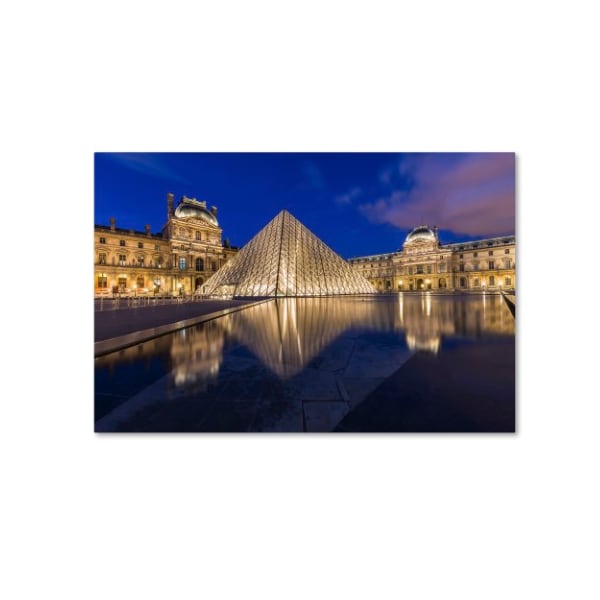 Trademark Fine Art Mathieu Rivrin 'Golden Hour in the Louvre' Canvas Art, 30x47 - RV0050-C3047GG
