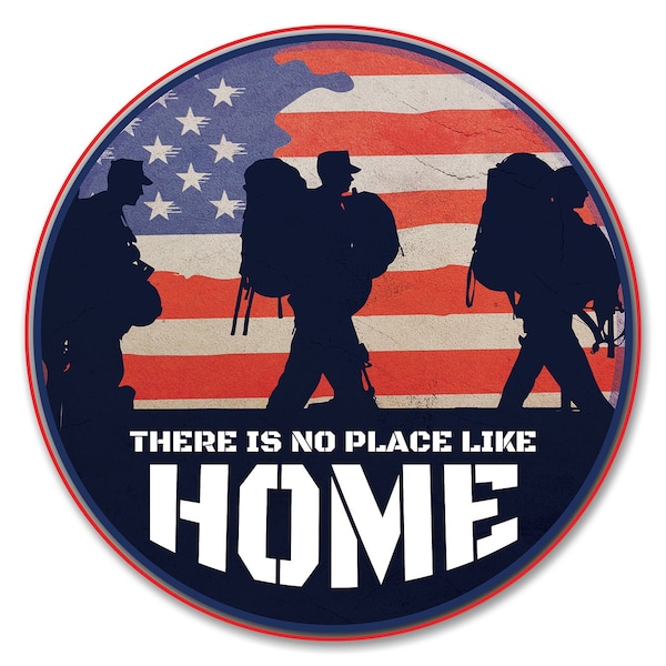 Signmission There Is No Place Like Home Circle Corrugated Plastic Sign - C-12-CIR-THERE IS NO PLACE LIKE HOME