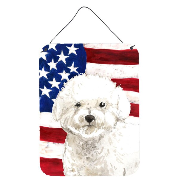 Carolines Treasures Patriotic USA Bichon Frise Wall or Door Hanging Prints - CK1740DS1216