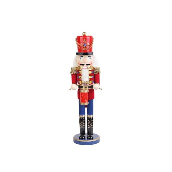 Jeco Jeco SN1802 18 in. Nutcracker Drummer Soldier; Red - SN1802