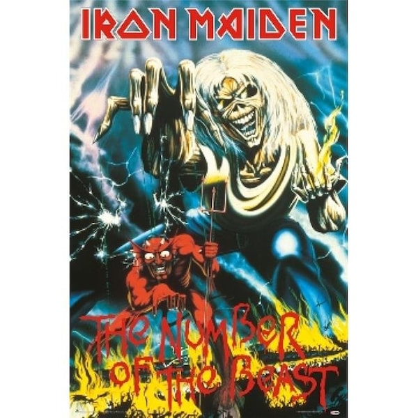 Poster Import Poster Import XPS1147 Iron Maiden Beast Number of The Beast Poster Print; 24 x 36 - XPS1147