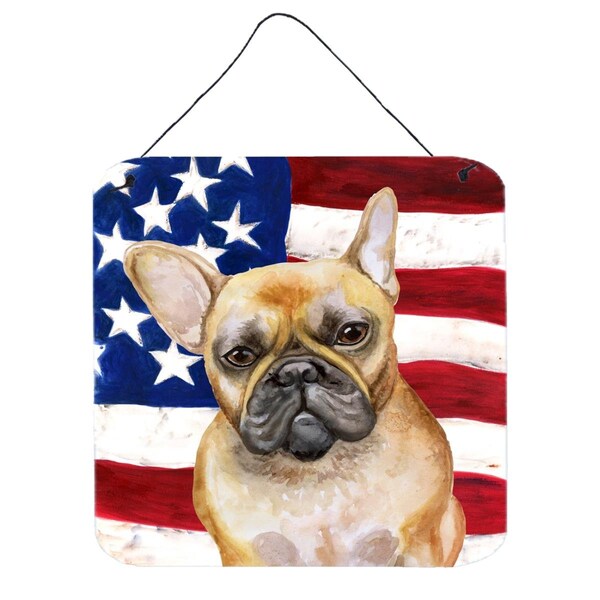 Jensendistributionservices French Bulldog Patriotic Wall or Door Hanging Prints - MI1707423