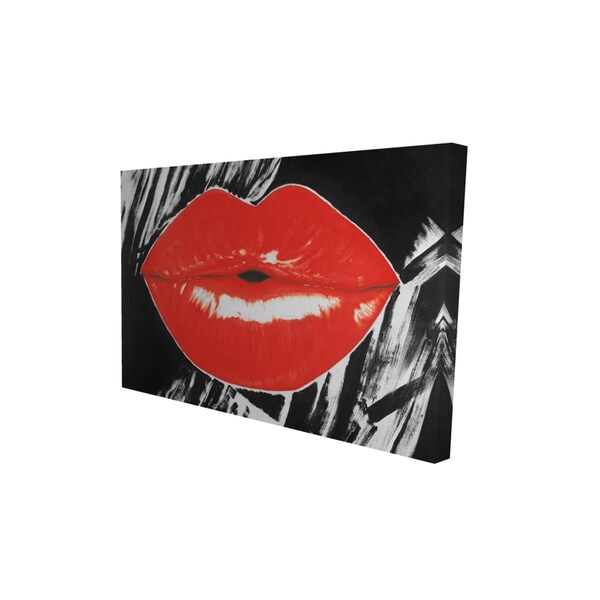 Fondo 12 x 18 in. Pouty Glossy Lips-Print on Canvas - FO2790306