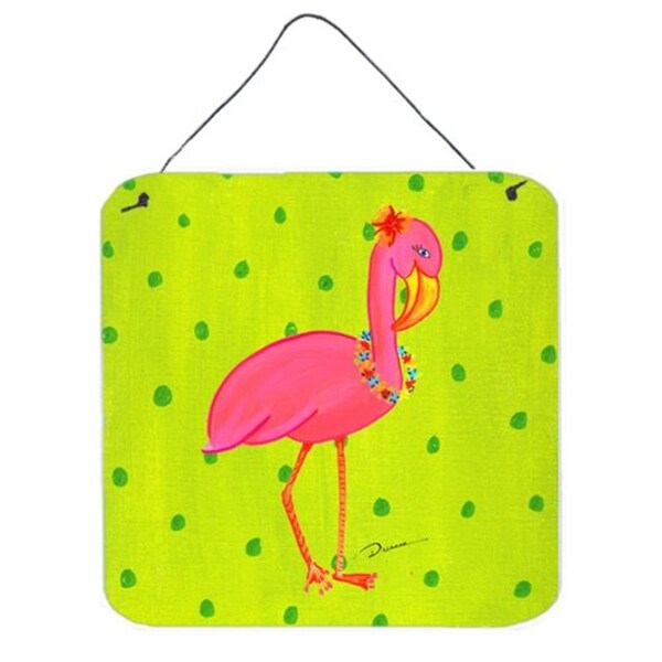 Micasa Bird Flamingo Aluminium Metal Wall or Door Hanging Prints - MI239566