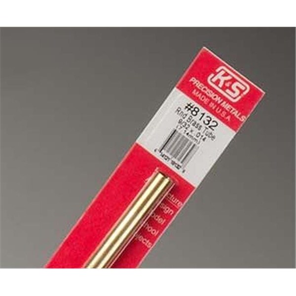 K+S Engineering K+S Engineering K & S8132 0.28 x 12 in. OD Brass Tube - K+S8132