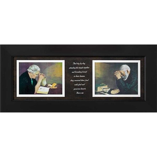 Dicksons Dicksons 33B-2910-662 Grace & Gratitude Acts 2- 46; Framed Wall Art - 33B-2910-662