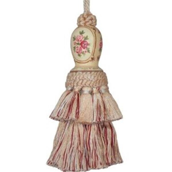 123 Creations 123 Creations C255C Annie-Cream hand painted tassel - C255C