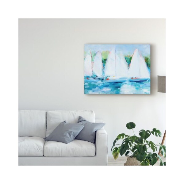 Trademark Fine Art Curt Crain 'Youth Regatta' Canvas Art, 35x47 - WAG04119-C3547GG