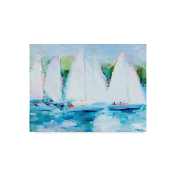 Trademark Fine Art Curt Crain 'Youth Regatta' Canvas Art, 35x47 - WAG04119-C3547GG