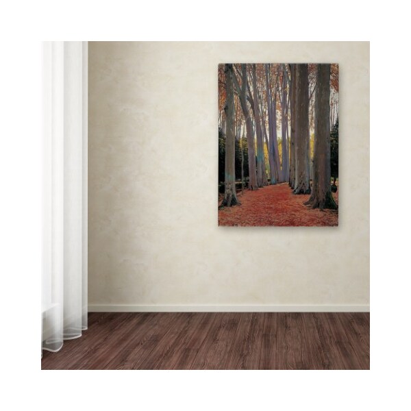 Trademark Fine Art Santiago Rusinol 'Avenue Of The Trees' Canvas Art, 35x47 - AA01120-C3547GG