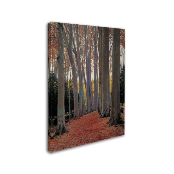 Trademark Fine Art Santiago Rusinol 'Avenue Of The Trees' Canvas Art, 35x47 - AA01120-C3547GG