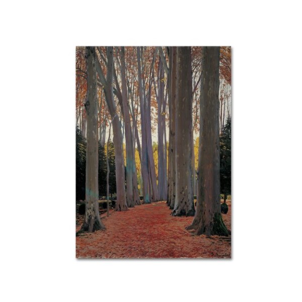 Trademark Fine Art Santiago Rusinol 'Avenue Of The Trees' Canvas Art, 35x47 - AA01120-C3547GG
