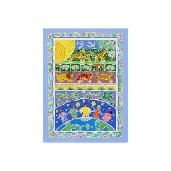 Trademark Fine Art Geraldine Aikman 'Children Of The World' Canvas Art, 35x47 - ALI35234-C3547GG
