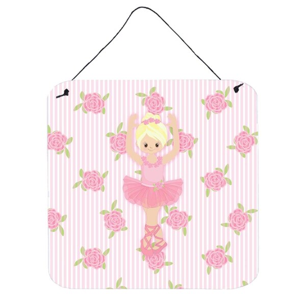 Carolines Treasures Ballerina Blonde Front Pose Wall or Door Hanging Prints - BB5164DS66
