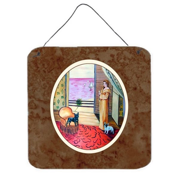 Carolines Treasures French Bulldog and Lady Wall or Door Hanging Prints - 7128DS66