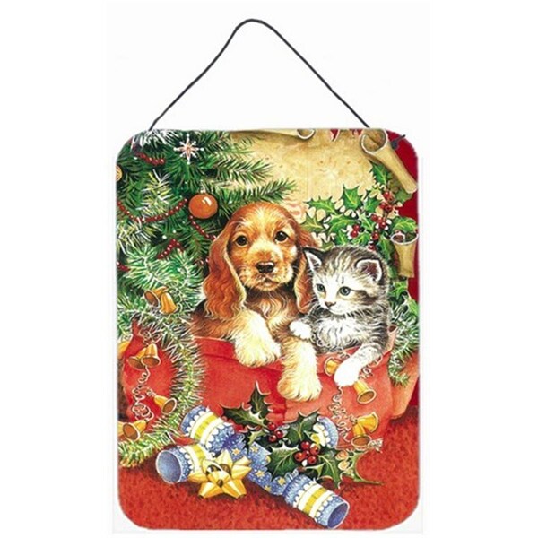 Micasa Christmas Puppy & Kitten Wall or Door Hanging Prints - MI733085