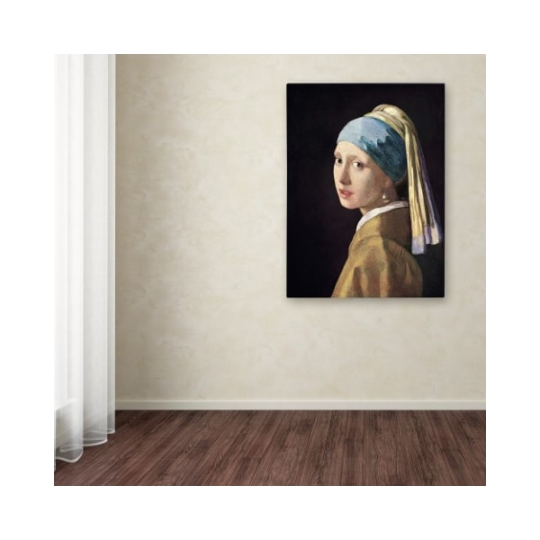 Trademark Fine Art Johannes Vermeer 'Girl with a Pearl Earring' Canvas Art, 35x47 - ALI10087-C3547GG