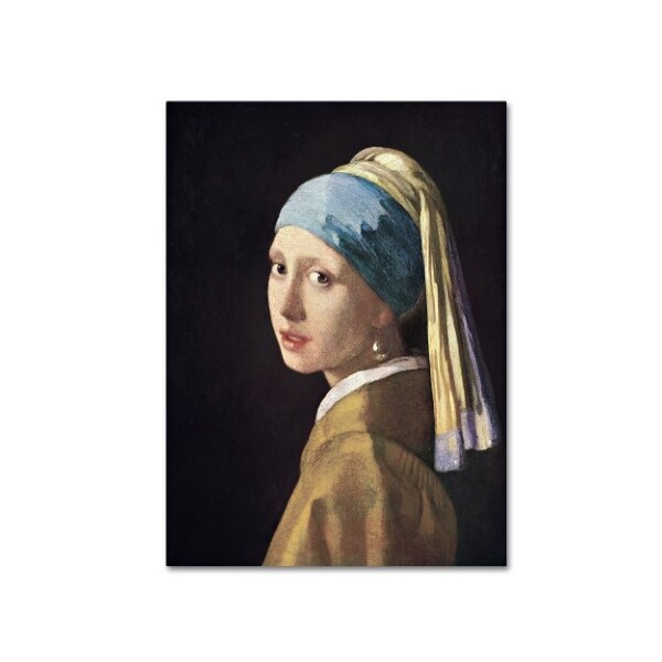 Trademark Fine Art Johannes Vermeer 'Girl with a Pearl Earring' Canvas Art, 35x47 - ALI10087-C3547GG