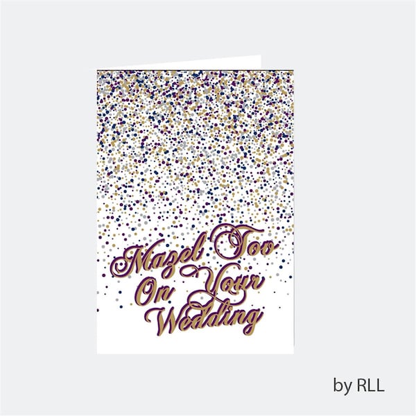 Rite Lite Mazel Tov Wedding Card Counter, 12PK - E642
