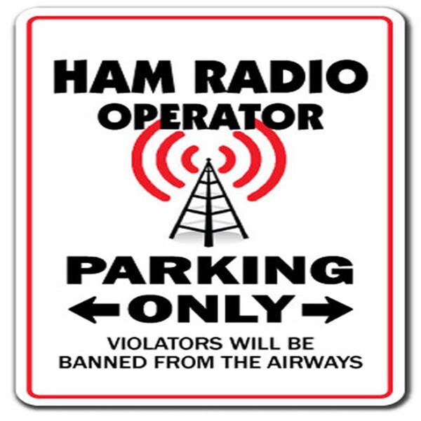 Amistad 5 in. Ham Radio Operator Parking Decal - Amateur Qsl Call Shack - AM3949247
