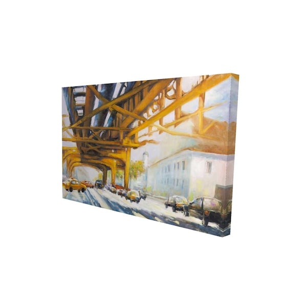 Begin Home Decor 20 x 30 in. Trafic Under The Bridge-Print on Canvas - 2080-2030-CI190