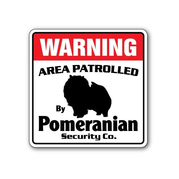 Signmission Pomeranian, 8 Inch X 8 Inch, Decal - D-8-WD-POMERANIAN