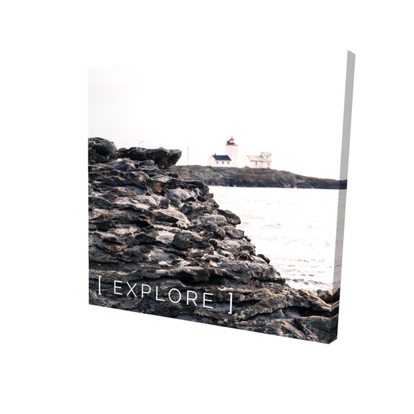 Begin Home Decor 16 x 16 in. Explore-Print on Canvas - 2080-1616-QU47