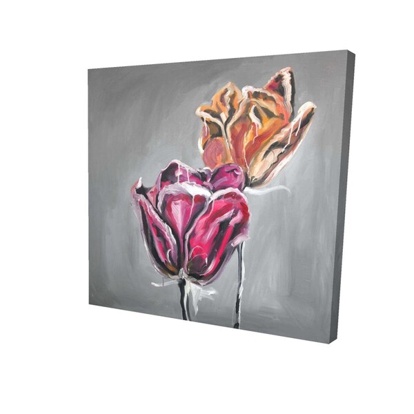 Fondo 16 x 16 in. Abstract Tulips-Print on Canvas - FO2788671