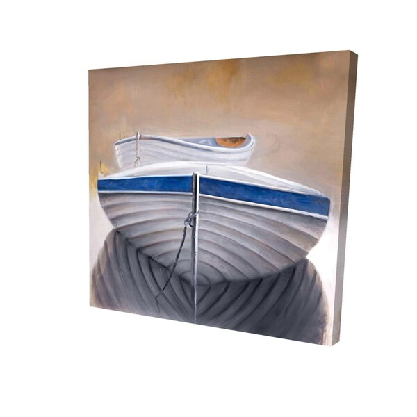 Fondo 16 x 16 in. Two Canoe Boats-Print on Canvas - FO2776085
