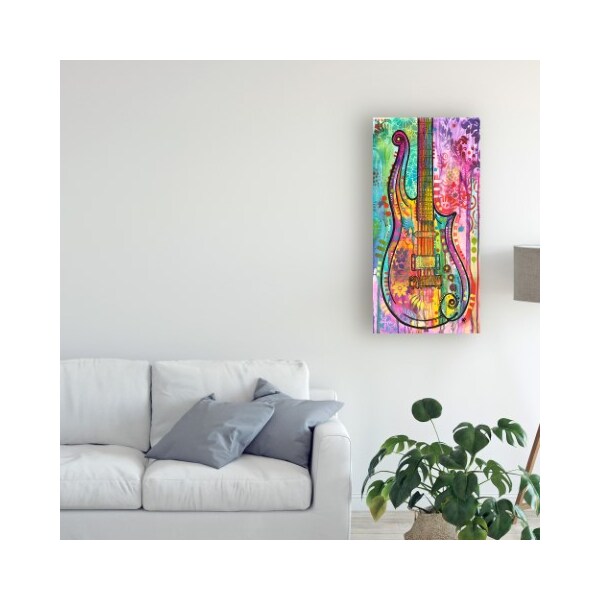 Trademark Fine Art Dean Russo 'Prince Cloud Guitar' Canvas Art, 12x24 - ALI44415-C1224GG