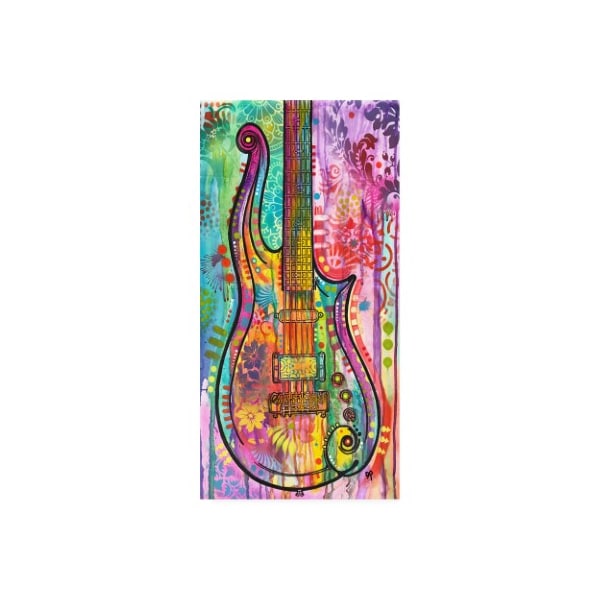 Trademark Fine Art Dean Russo 'Prince Cloud Guitar' Canvas Art, 12x24 - ALI44415-C1224GG