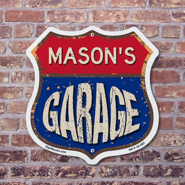 Signmission Mason's Garage, 12 Inch X 12 Inch, Plastic Sign - SHI-P-12-383-MASON