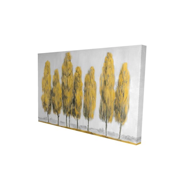 Begin Home Decor 20 x 30 in. Abstract Yellow Trees-Print on Canvas - 2080-2030-LA80