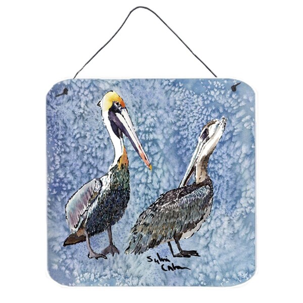 Micasa Bird Pelican Aluminium Metal Wall or Door Hanging Prints - MI728977