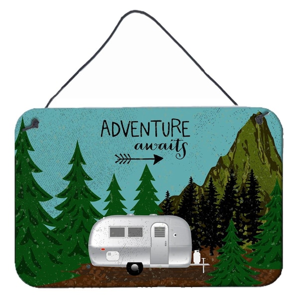 Carolines Treasures Airstream Camper Adventure Awaits Wall or Door Hanging Prints - VHA3022DS812