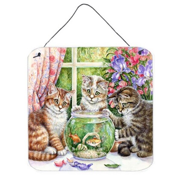 Micasa White Tabby by Debbie Cook Wall or Door Hanging Prints - MI755872