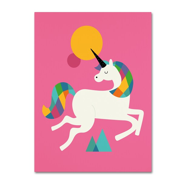 Trademark Fine Art Andy Westface 'To Be A Unicorn' Canvas Art, 18x24 - ALI10703-C1824GG