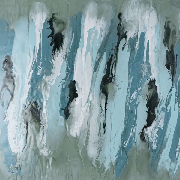 Elk Studio Spindrift Dimensional Wall Art, Set of 3 Seafoam Green Enamel - S0806-11356/S3