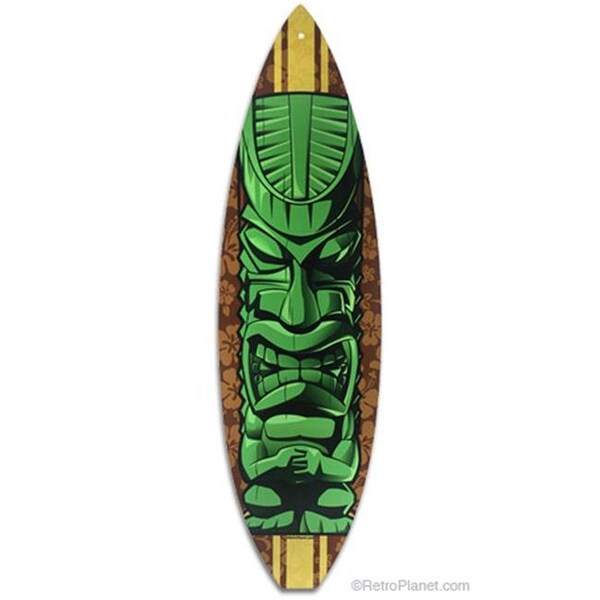 Homepage Tiki Surfboard Surfboard Metal Sign - HO1124304